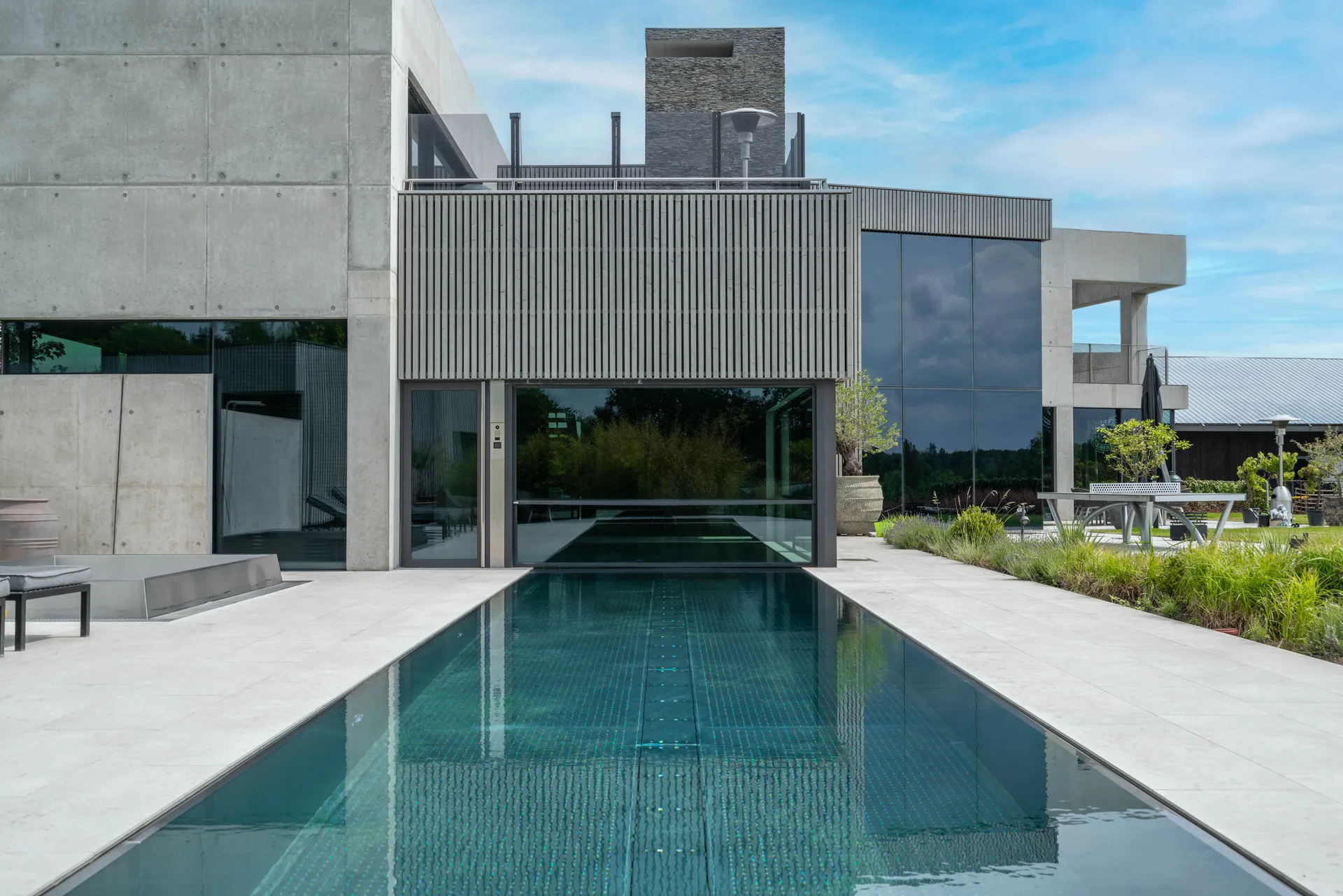 En stålpool från projektet Kalmar i Kalmar från 2017 designad av Torbjörn Frantsi