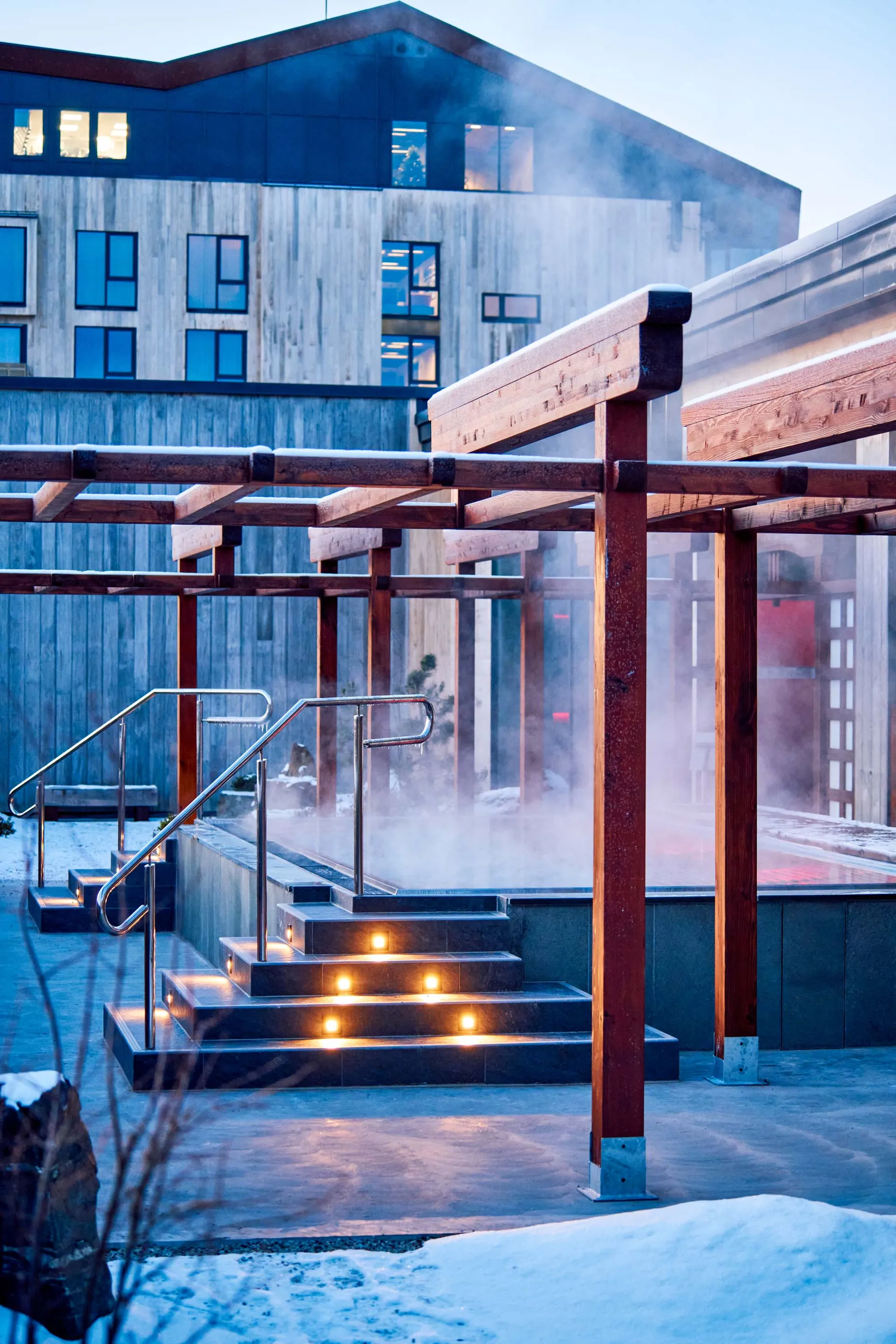 En stålpool från projektet The Well